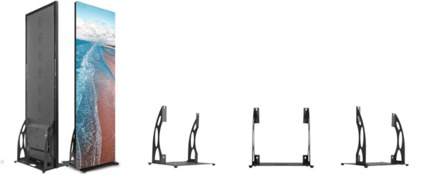 ขายึดฐานสำหรับโปสเตอร์ LED - โซลูชันที่แข็งแกร่งและเชื่อถือได้เพื่อให้โปสเตอร์ LED ของคุณมั่นคงบนพื้น ขาตั้งแบบเคลื่อนย้ายได้นี้มาพร้อมกับล้อสี่ล้อที่ช่วยให้หมุนได้ง่ายและเคลื่อนไหวได้อย่างไม่จำกัดในทุกทิศทาง บอกลาข้อจำกัดและเพิ่มความอเนกประสงค์ของโปสเตอร์ LED ของคุณด้วยขาตั้งฐาน
